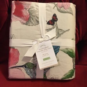 Humming bird reversible duvet cover full-queen